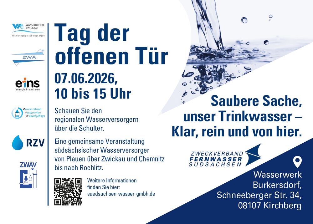 Tag der offenen Tür Wasserwerk Burkersdorf am 7. Juni 2026